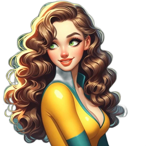 dress, hair, face, fantasy art transparent PNG cut-out