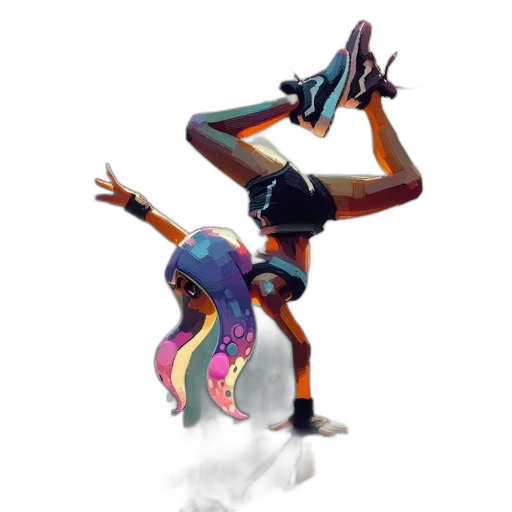 concept art, cyberpunk, pixel art, fantasy art transparent PNG cut-out