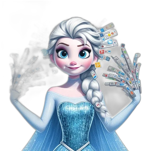 dress, jewelry, crown, staff transparent PNG cut-out
