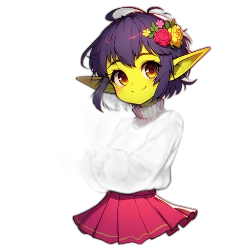 staff, flower, crown, mask transparent PNG cut-out