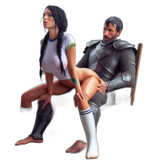 concept art, 3d render, fantasy art, cyberpunk transparent PNG cut-out