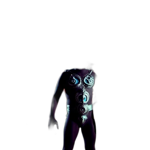 robot, mask, creature, jacket transparent PNG cut-out