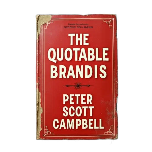 book, cover, quotable, brandis transparent PNG cut-out