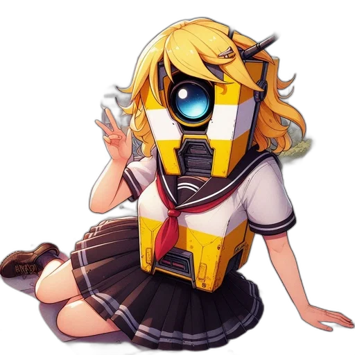 robot, mask, dress, face transparent PNG cut-out