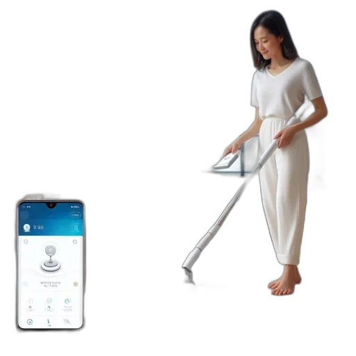 staff, robot, image, shows transparent PNG cut-out