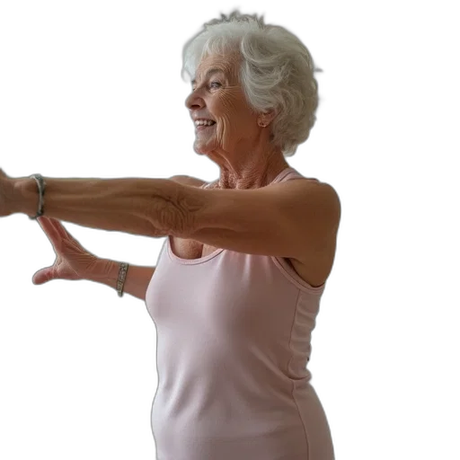 staff, elderly, woman, doing transparent PNG cut-out