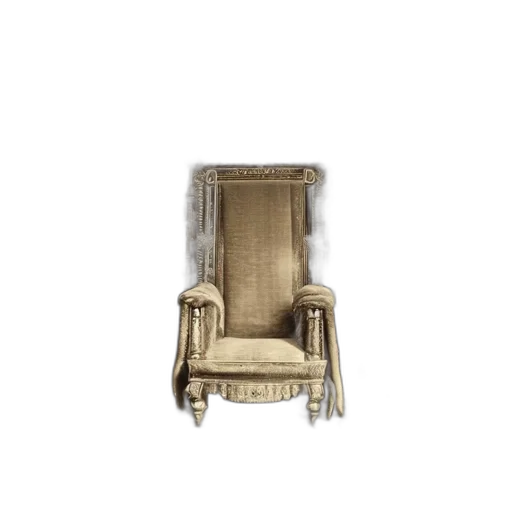 furniture, crown, 3d render, earth tones transparent PNG cut-out