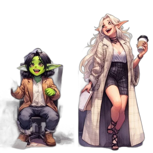 concept art, pixel art, fantasy art, comic book art transparent PNG cut-out