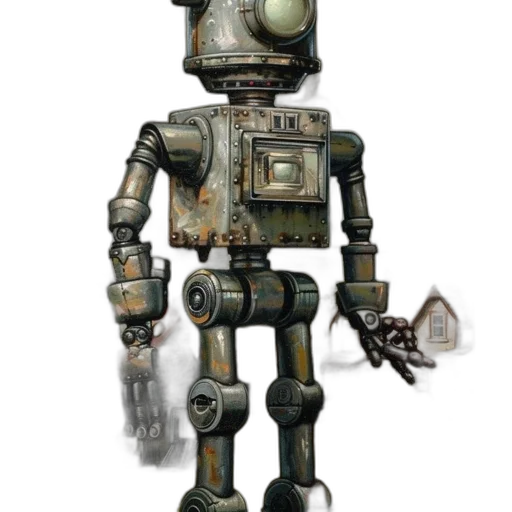 robot, staff, weapon, animal transparent PNG cut-out