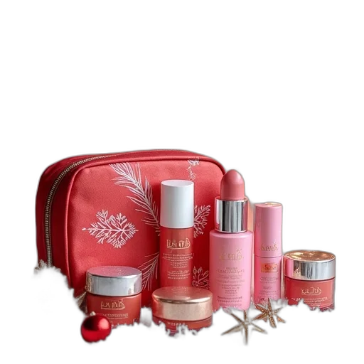 red, holiday, beauty, set transparent PNG cut-out