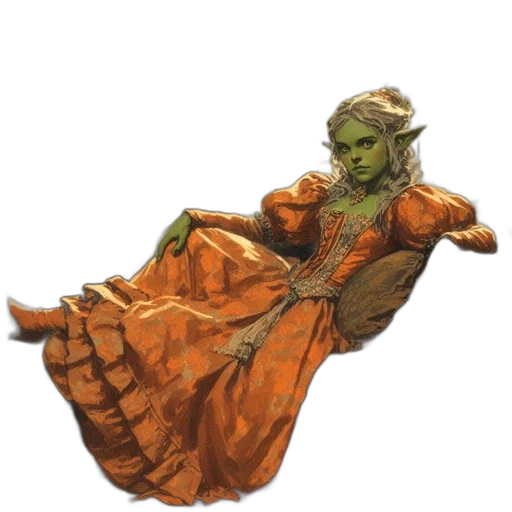 dress, mask, staff, creature transparent PNG cut-out