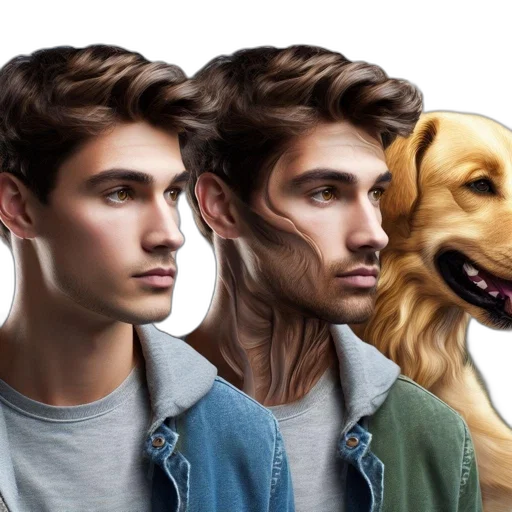 hair, face, photorealistic, concept art transparent PNG cut-out