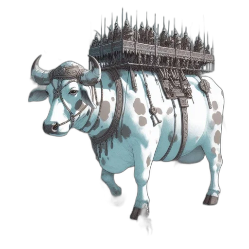 animal, crown, staff, concept art transparent PNG cut-out