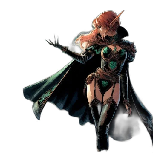 concept art, comic book art, fantasy art, 3d render transparent PNG cut-out