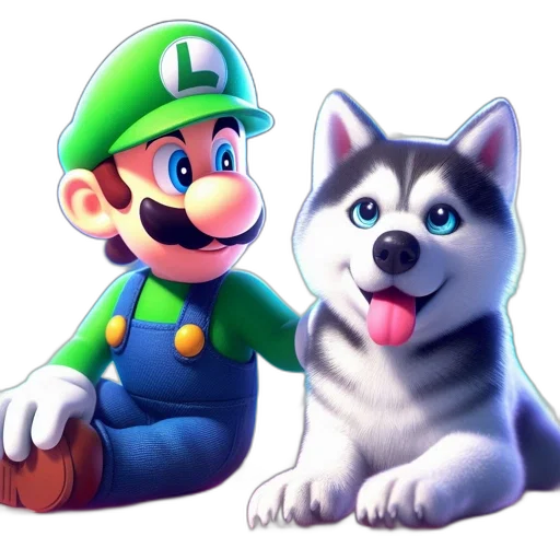 animal, pixel art, concept art, 3d render transparent PNG cut-out