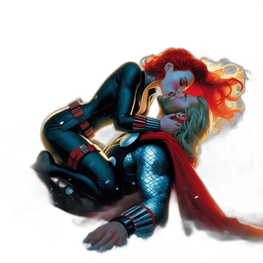 comic book art, concept art, fantasy art, watercolor transparent PNG cut-out
