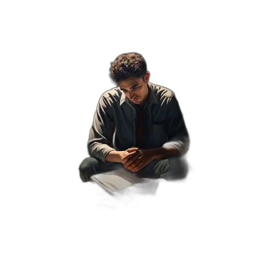 jacket, face, pixel art, concept art transparent PNG cut-out