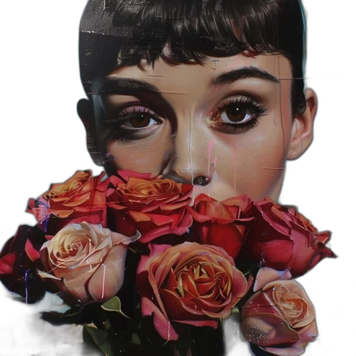 face, flower, mask, crown transparent PNG cut-out
