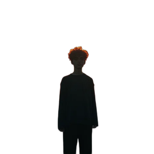 jacket, staff, dress, hair transparent PNG cut-out