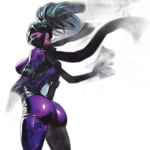 concept art, cyberpunk, comic book art, fantasy art transparent PNG cut-out