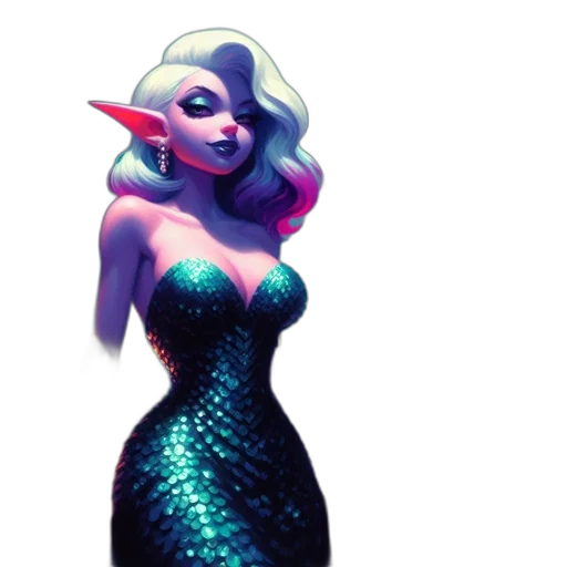 dress, concept art, fantasy art, pixel art transparent PNG cut-out