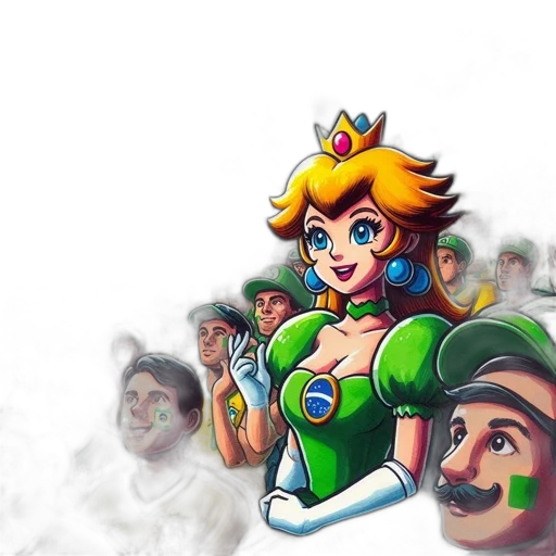 crown, concept art, pixel art, 3d render transparent PNG cut-out