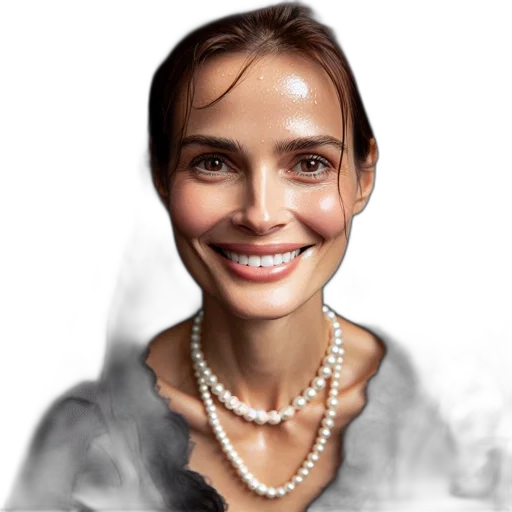 jewelry, face, photorealistic, 3d render transparent PNG cut-out