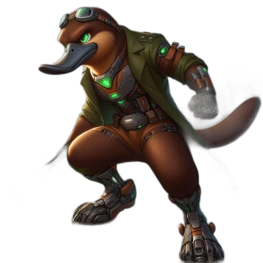 staff, jacket, animal, weapon transparent PNG cut-out