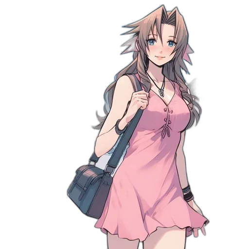dress, staff, weapon, anime transparent PNG cut-out