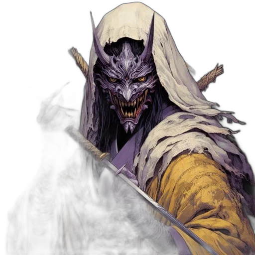 mask, face, staff, creature transparent PNG cut-out