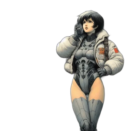 jacket, comic book art, concept art, fantasy art transparent PNG cut-out