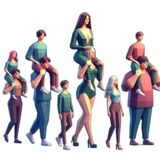 dress, concept art, 3d render, pixel art transparent PNG cut-out