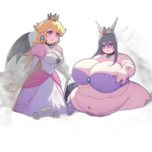 dragon, dress, crown, creature transparent PNG cut-out
