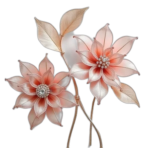 flower, crown, jewelry, staff transparent PNG cut-out