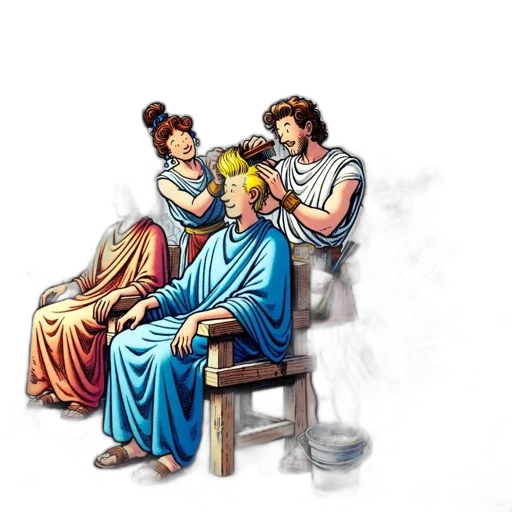 crown, staff, dress, hair transparent PNG cut-out