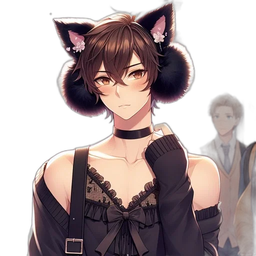 staff, mask, anime, pixel art transparent PNG cut-out