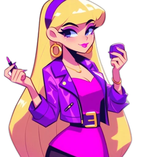 jacket, staff, dress, cartoon transparent PNG cut-out