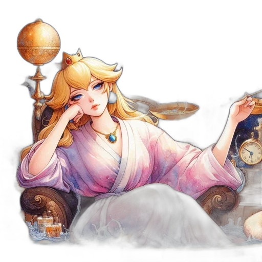 concept art, fantasy art, pixel art, watercolor transparent PNG cut-out