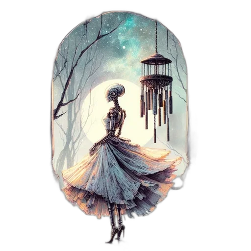 dress, umbrella, hat, jewelry transparent PNG cut-out