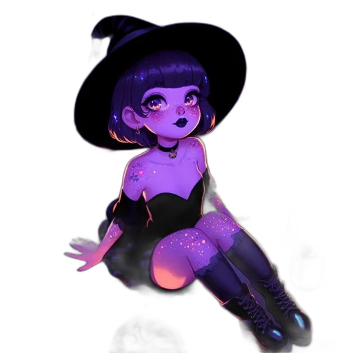 staff, dress, creature, hat transparent PNG cut-out