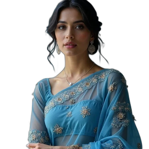 dress, jewelry, staff, crown transparent PNG cut-out