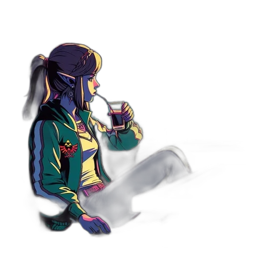 jacket, bottle, robot, staff transparent PNG cut-out