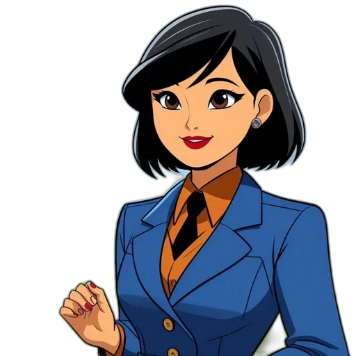 staff, jacket, cartoon, comic book art transparent PNG cut-out