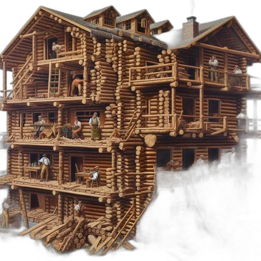 building, furniture, 3d render, concept art transparent PNG cut-out