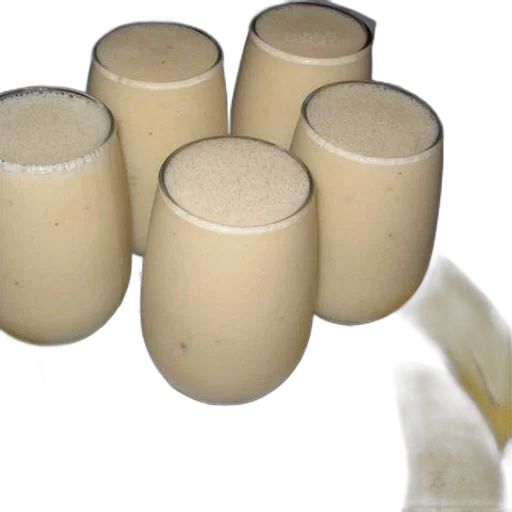 food, plate, banana, smoothies transparent PNG cut-out