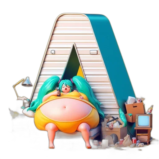 furniture, animal, concept art, 3d render transparent PNG cut-out