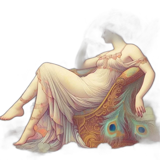 dress, dragon, jewelry, mask transparent PNG cut-out