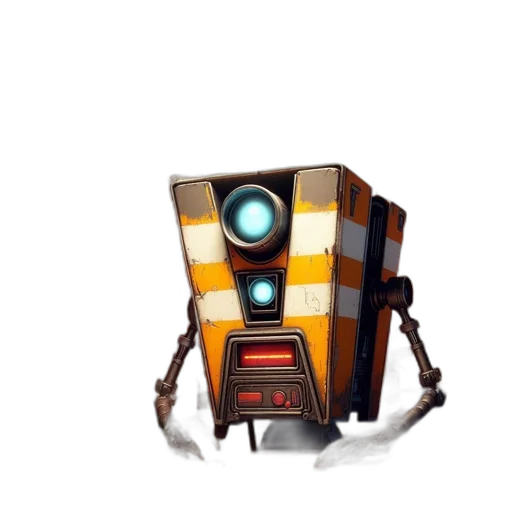 robot, staff, weapon, creature transparent PNG cut-out