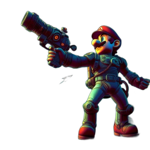 weapon, staff, robot, concept art transparent PNG cut-out