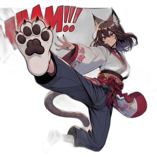 staff, weapon, animal, anime transparent PNG cut-out
